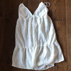 Cream sundress/swimsuit cover up